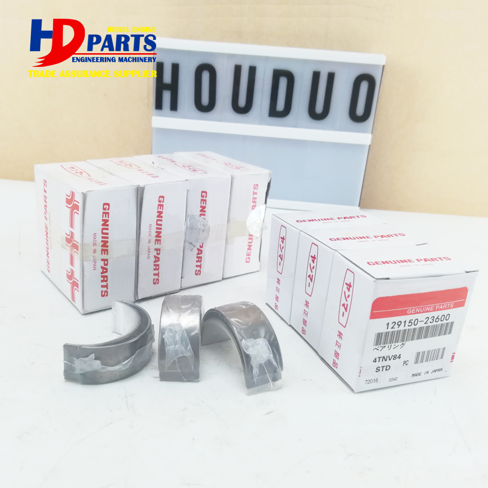 Diesel Engine Spare Parts 3D84 4D84 4TNV84 4TNE84 Main And Con Rod Bearing For Yanmar Engine