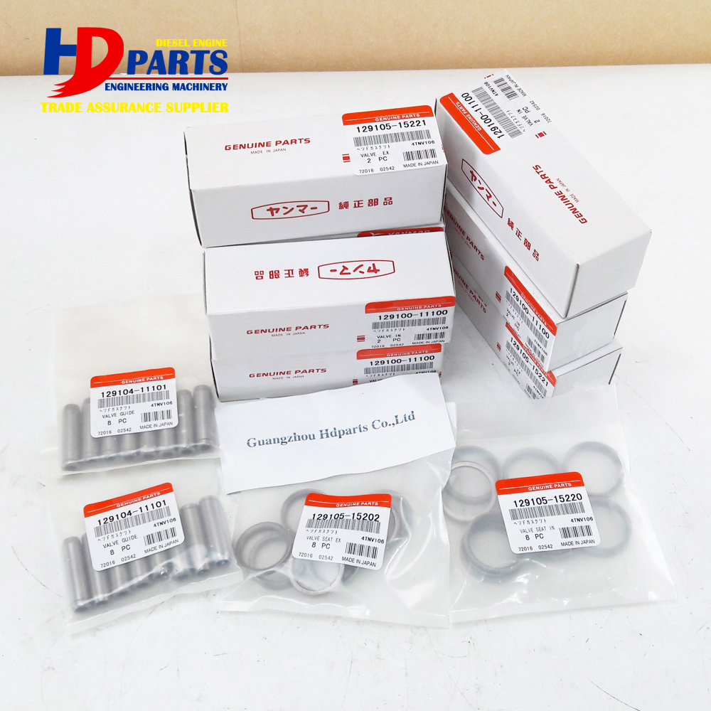 Diesel Engine Valve Parts 4TNV106 Inlet Valve And Outlet Valve 