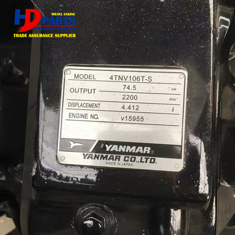 Original New 4TNV106 Engine Assy For Yanmar 4TNV106T Complete Engine For Excavator 74.5KW