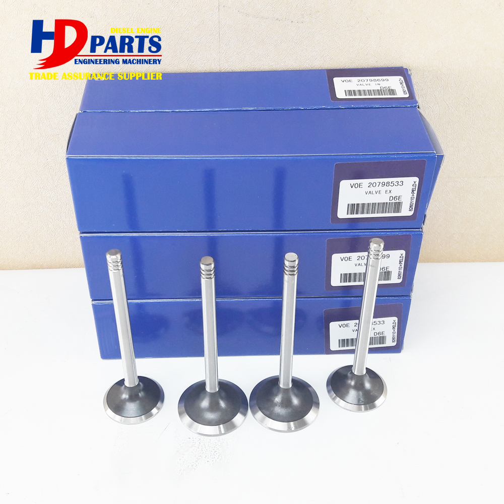 Diesel Engine Part D6E Valve Intake And Valve Exhaust For Volvo Engine