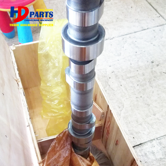 Diesel Engine Camshaft Part C-9 Forged Steel Camshaft With Gear 