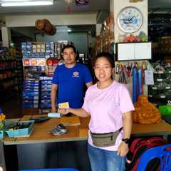 Business Trip For Visiting Customers In Laos Engineering Truck Engine Spare Parts Shop