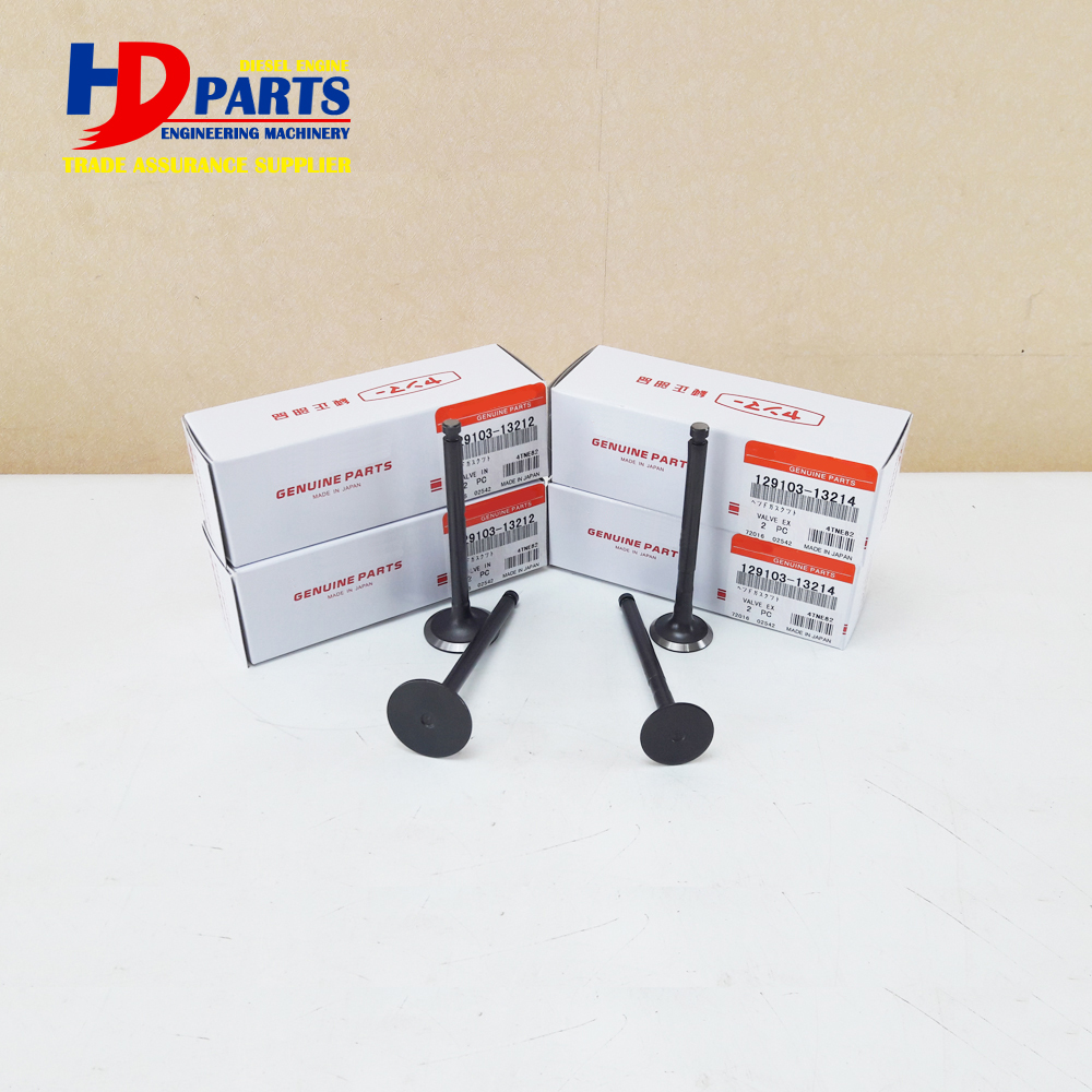 Diesel Engine Parts 4TNE82 Inlet Valve And Outlet Valve 