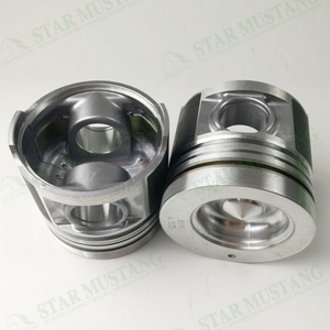 Construction Machinery Excavator Engine S4S Piston With Pin Alfin Chamber Size 53mm Oil Ring 4mm Repair Parts