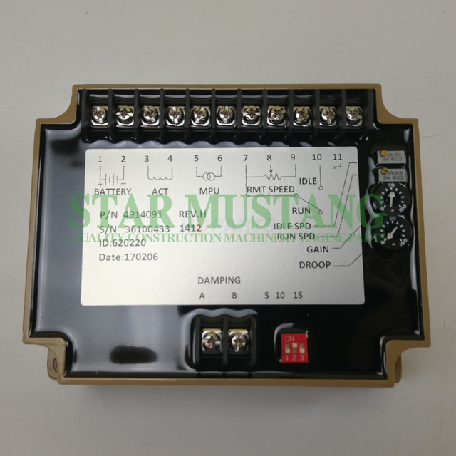 Construction Machinery Excavator 4914091 Speed Control Panel Electronic Repair Parts