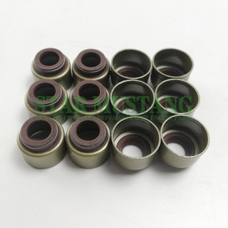 6D34 Valve Oil Seal Exhaust Intake Construction Machinery Excavator Engine Repair Parts