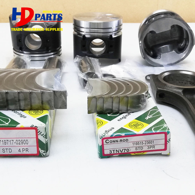 Engine Parts 3TNV70 3TNV76 Rebuild Kit Cylinder Liner Kit for Yanmar Engine